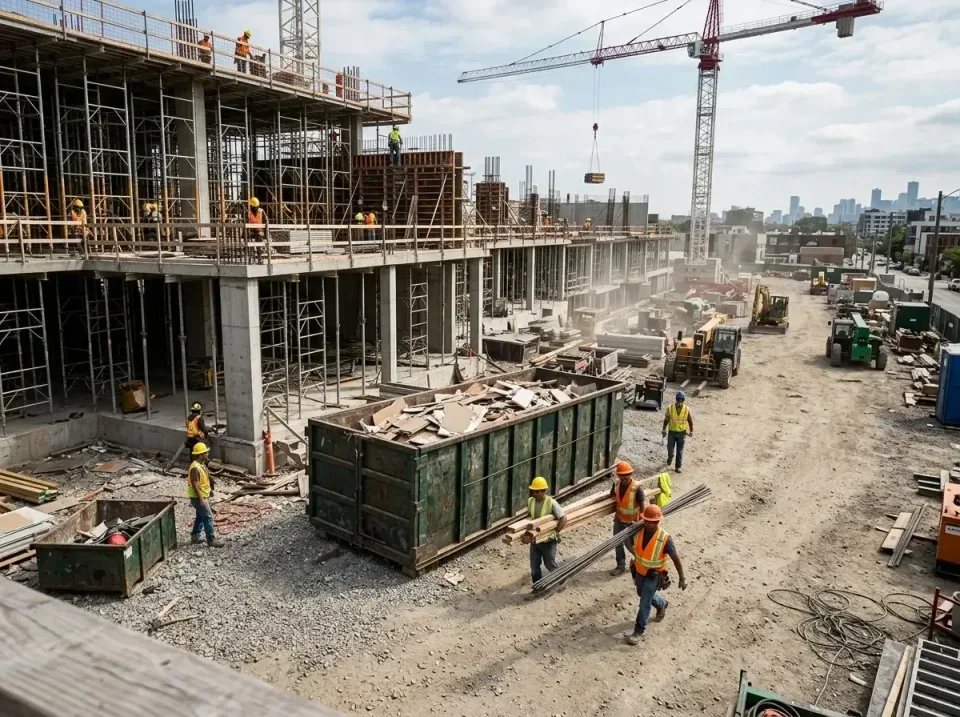 commercial-construction-site-w-002 — frequently asked questions, Low Cost Construction Dumpster Rental in Credit River, MN